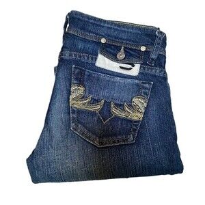 Y2K Diesel Women's Size 6 Babel Straight Leg Jean Embroidered Pocket Western